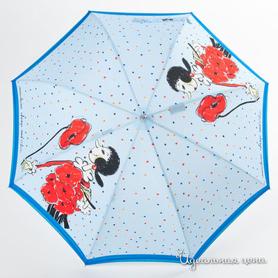 Зонт Moschino аксессуары, цвет цвет голубой