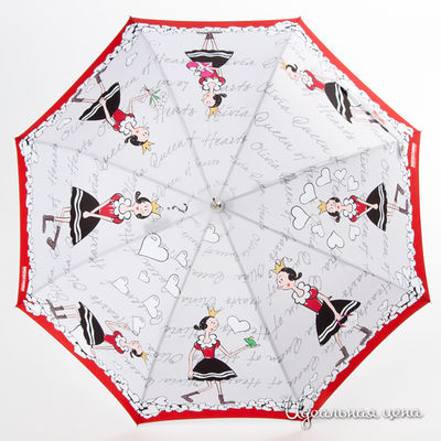 Зонт Moschino аксессуары, цвет цвет светло-серый