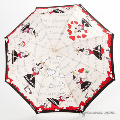 Зонт Moschino аксессуары, цвет цвет молочный