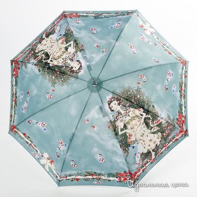 Зонт Moschino аксессуары, цвет цвет серо-голубой