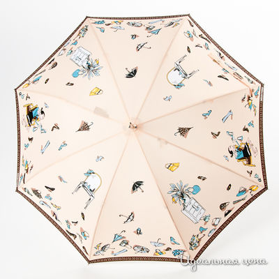 Зонт Moschino аксессуары, цвет цвет серый