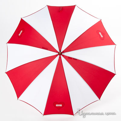 Зонт Moschino аксессуары, цвет цвет красный / белый