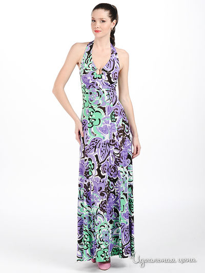 Платье Larro, цвет цвет фиолетовый / зеленый