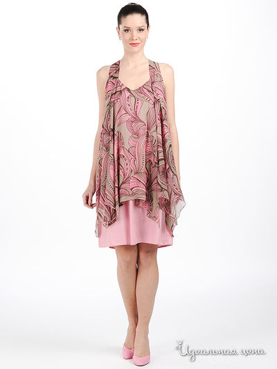 Платье Larro, цвет цвет розовый / серый