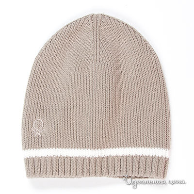Шапка Benetton Bambini, цвет цвет бежевый