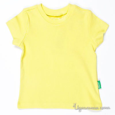 Футболка Benetton Bambini, цвет цвет желтый