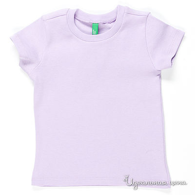 Футболка Benetton Bambini, цвет цвет светло-сиреневый