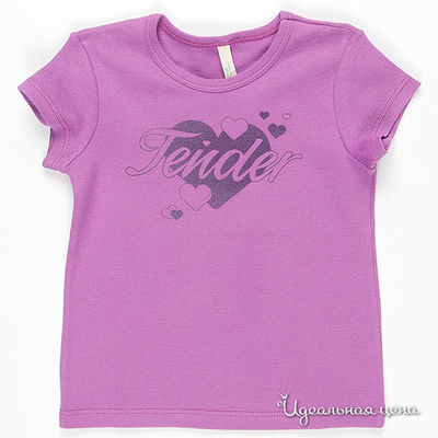 Футболка Benetton Bambini, цвет цвет сиреневый