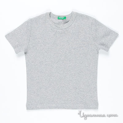 Футболка Benetton Bambini, цвет цвет серый