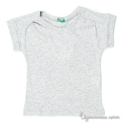 Футболка Benetton Bambini, цвет цвет серый