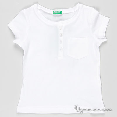 Футболка Benetton Bambini, цвет цвет белый