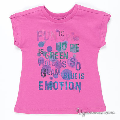 Футболка Benetton Bambini, цвет цвет розовый