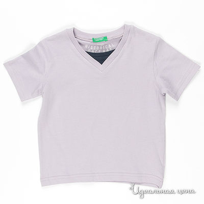 Футболка Benetton Bambini, цвет цвет сиреневый
