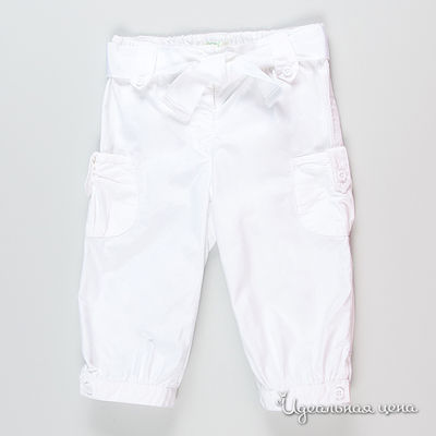 Брюки Benetton Bambini, цвет цвет белый