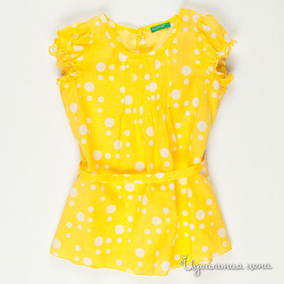 Платье Benetton Bambini, цвет цвет желтый
