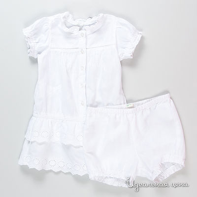 Платье Benetton Bambini, цвет цвет белый