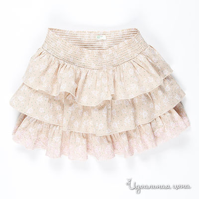 Юбка Benetton Bambini, цвет цвет бежевый