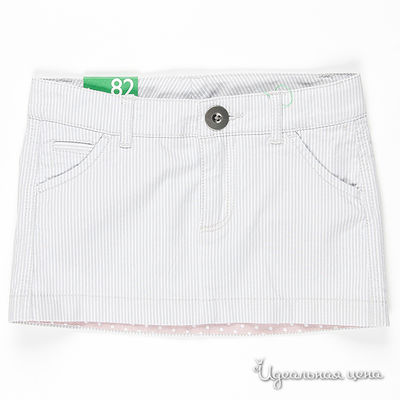 Юбка Benetton Bambini, цвет цвет серый