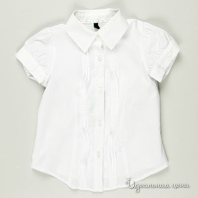 Блузка Benetton Bambini, цвет цвет белый