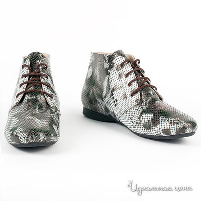 Ботинки Мультибренд, цвет цвет белый / темно-зеленый