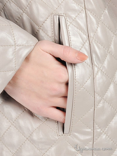 Пальто BONJUR женское, цвет светло-серый перламутровый