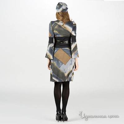 Платье Artwizard женское, цвет серый / бежевый
