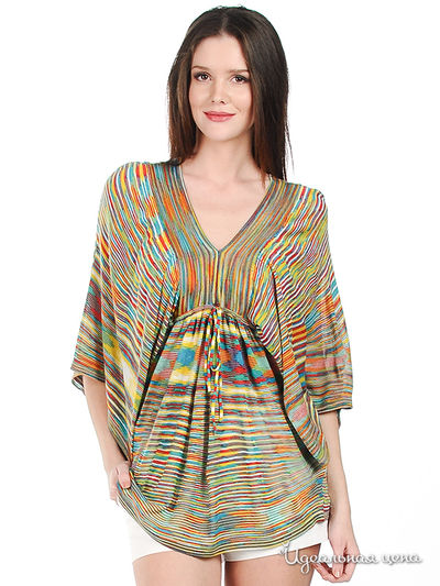 Туника ODE mai, цвет цвет зеленый / желтый / красный