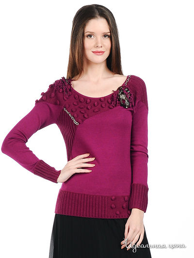 Джемпер Philippe Carat, цвет цвет пурпурный