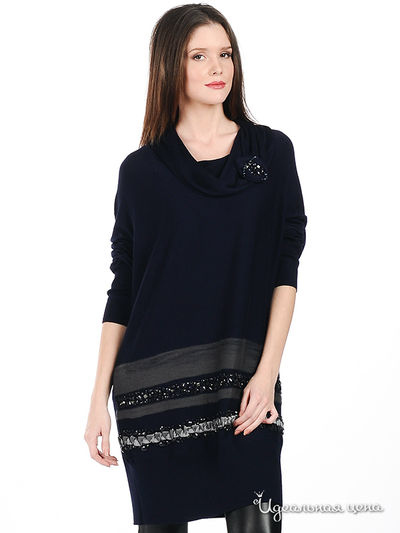 Джемпер Philippe Carat, цвет цвет синий / серый