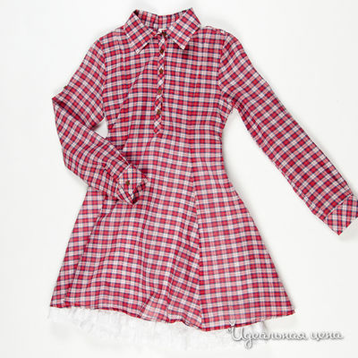 Платье Manai, цвет цвет красный / принт клетка