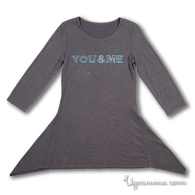 Платье Ginger, цвет цвет темно-серый / принт полоска