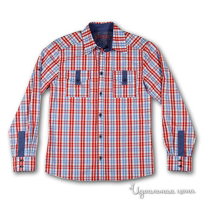 Рубашка Ginger, цвет цвет красный / голубой / принт клетка