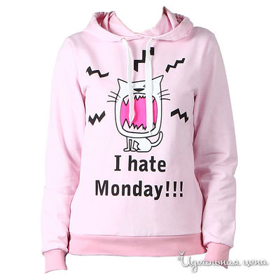 Толстовка Ginger, цвет цвет розовый