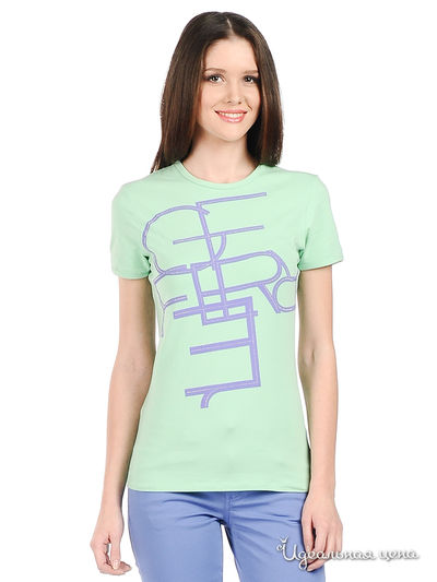 Футболка Ferre&Cavalli, цвет цвет зеленый