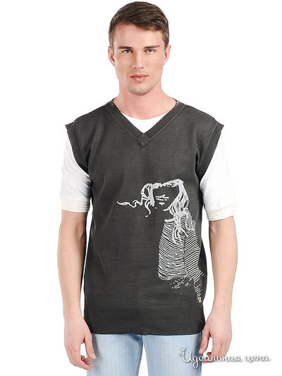 Футболка Ferre&Cavalli, цвет цвет темно-серый