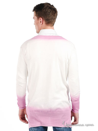 Кардиган Ferre&amp;Cavalli мужской, цвет розовый / белый