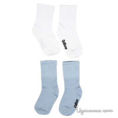 Носки Gulliver, цвет цвет белый / голубой