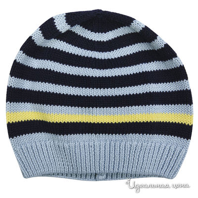 Шапка Gulliver, цвет цвет голубой / принт полоска