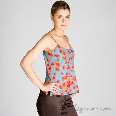 Топ на бретелях,  бирюзовый Artwizard, цвет Нет данных