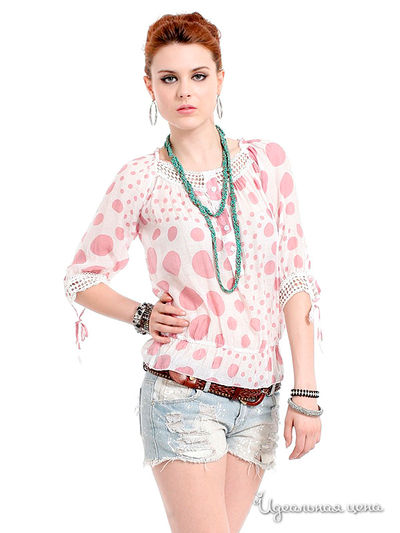 Блуза Sweet Miss, цвет цвет розовый / белый