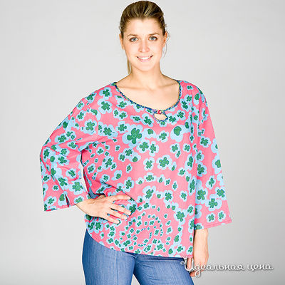 Блуза трапеция,  красная Artwizard