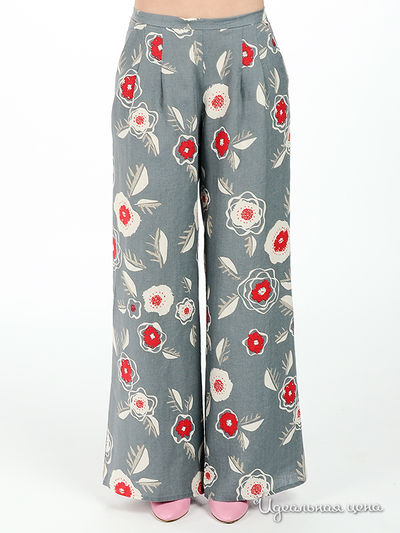 Брюки Мультибренд, цвет цвет серый