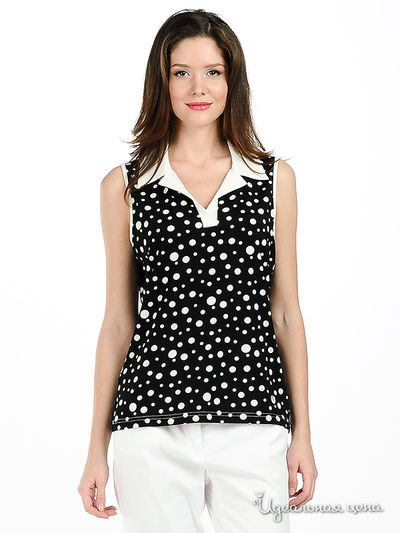 Топ Angellik, цвет цвет черный / белый