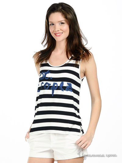 Топ Angellik, цвет цвет синий / белый