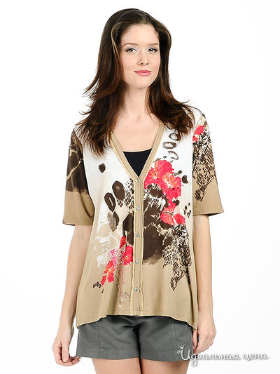 Футболка Angellik, цвет цвет белый / бежевый