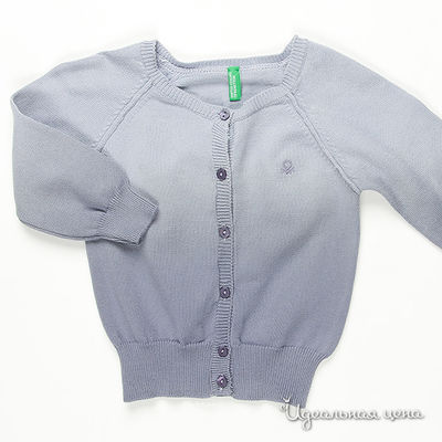 Кардиган Benetton Bambini, цвет цвет темно-лиловый