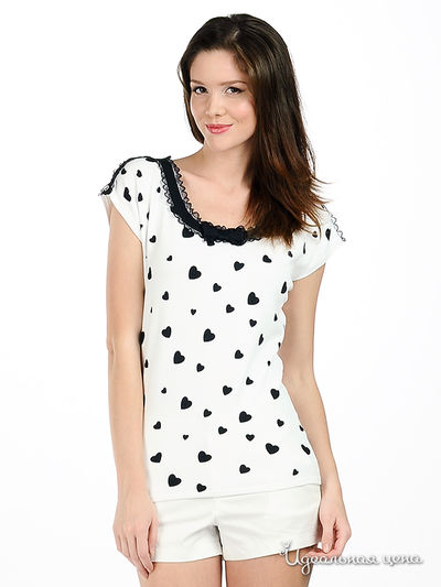 Футболка Angellik, цвет цвет белый / синий