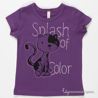 Футболка Benetton Bambini, цвет цвет сиреневый