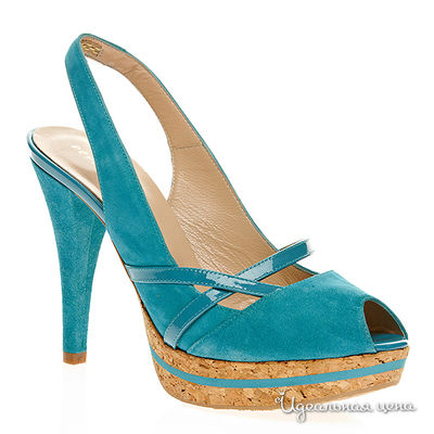 Босоножки Pepe Castell, цвет цвет бирюзовый