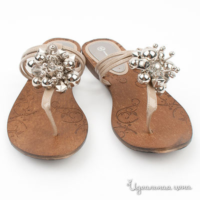 Сандалии Gianmarco Benatti, цвет цвет золотисто-молочный